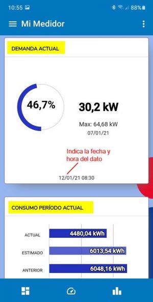 Aplicación Mi Medidor para Android y Web DISCAR METERING